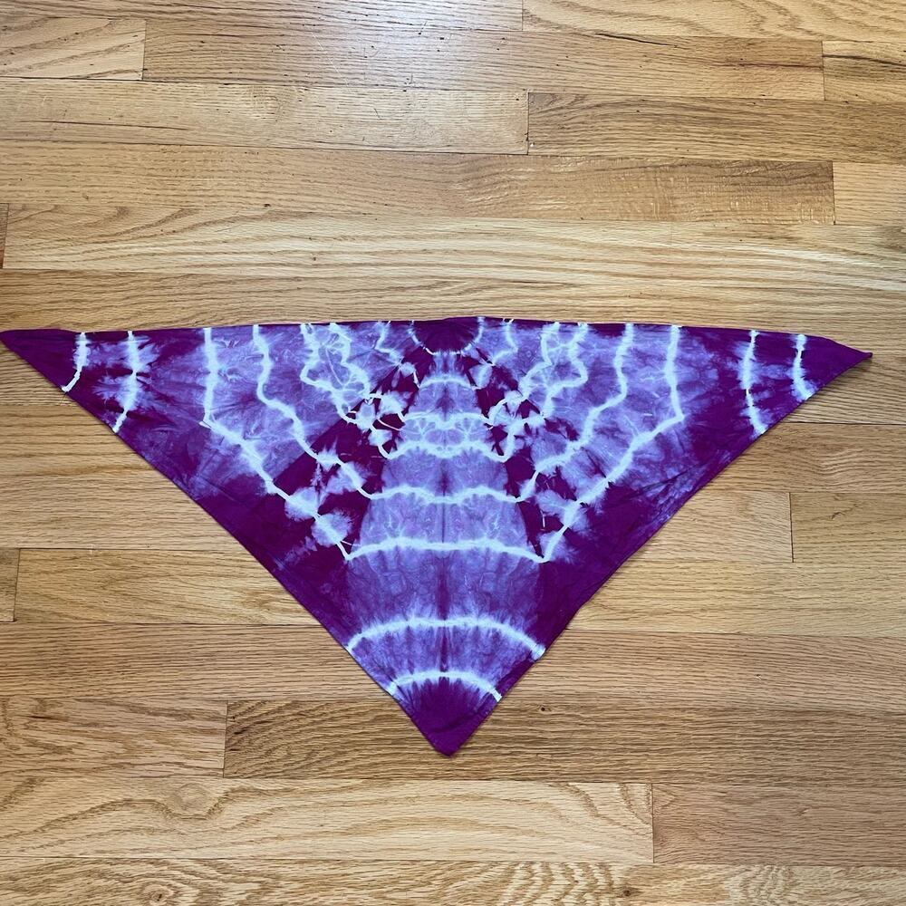 Handmade bandana hand crafted tie dye dog doggie pup mandala - Picture 2 of 5